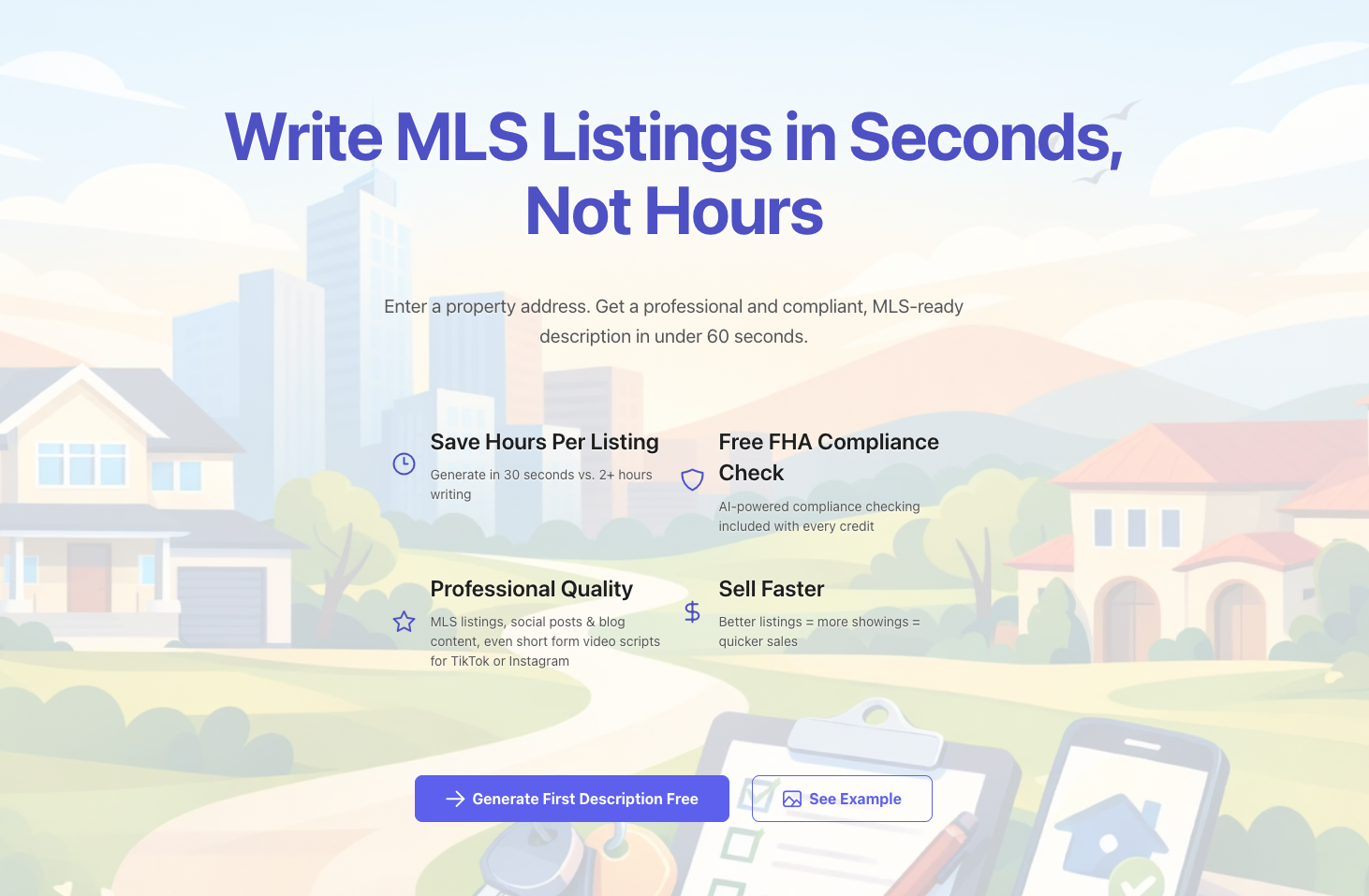 MLS Writer App - AI-Powered Real Estate Listing Generator | Create MLS ...